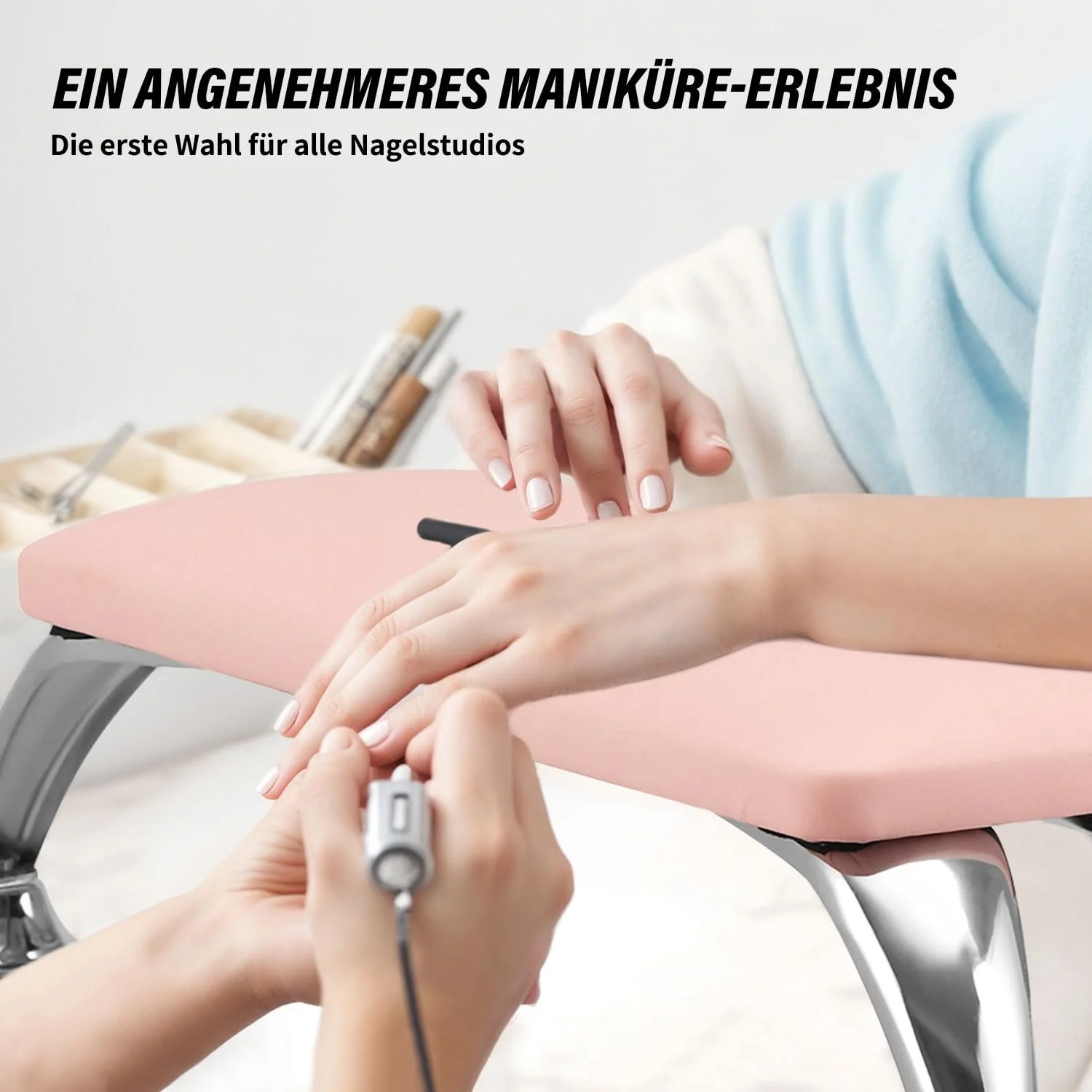 Підставка для рук для манікюру Шкіряна PU Рожева, фото №3 Підставка для рук для манікюру Шкіряна PU Рожева, фото №3