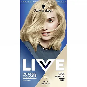 Краска для волос Schwarzkopf Live Intensive Colour B10 Cool Blonde, стойкая, до 50% покрытия седины, с маслами и кератином, осветление до 2 уровней - Фото 1