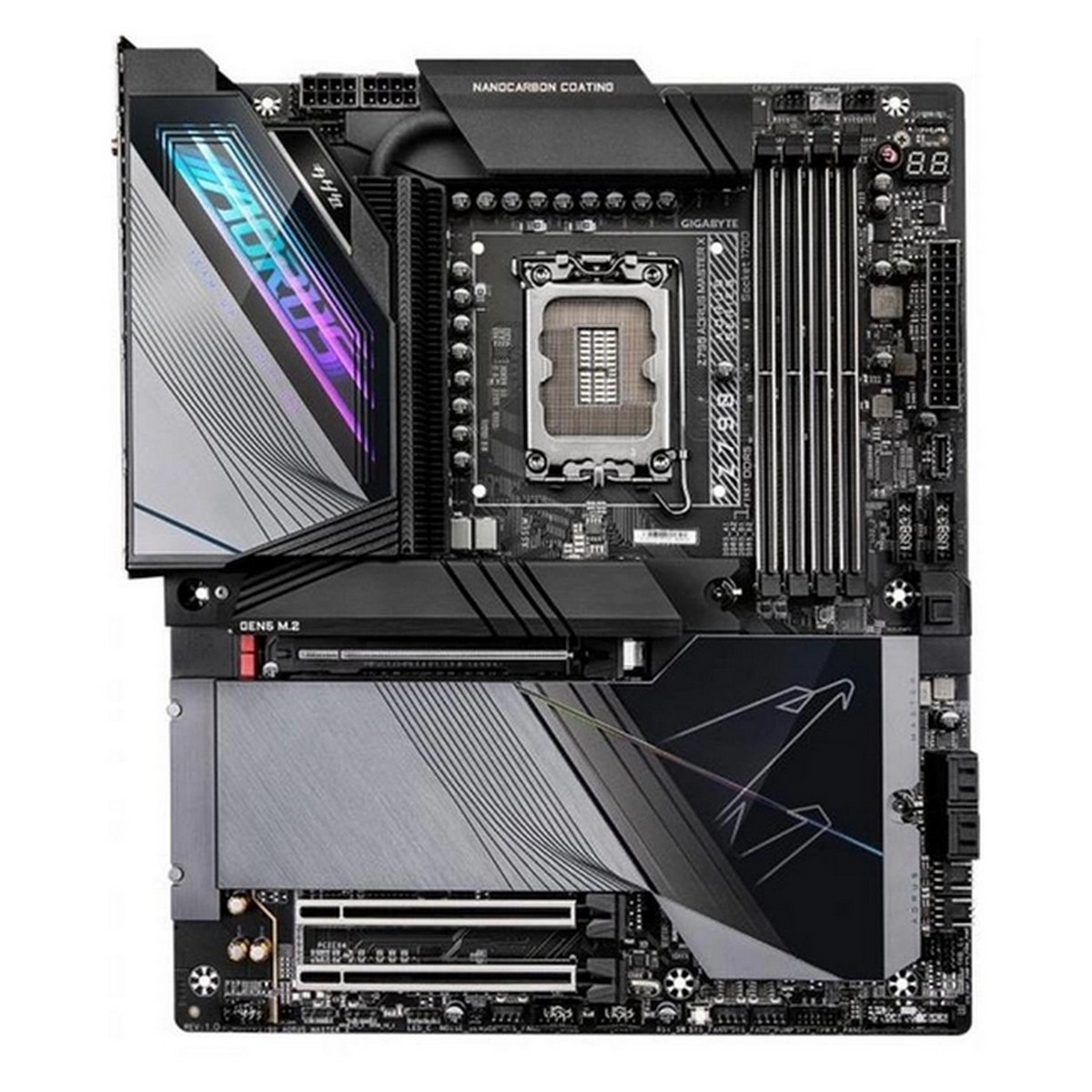 Материнська плата GIGABYTE Z790 AORUS MASTER X s1700 4xDDR5 M.2 HDMI DP ATX, фото №2