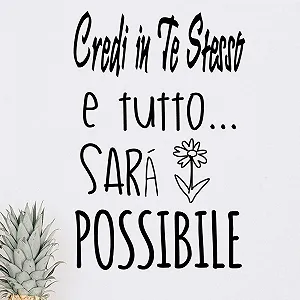 Наклейка на стіну DOCLIICK CREDI EN TE DC-18030 Black - Фото 1