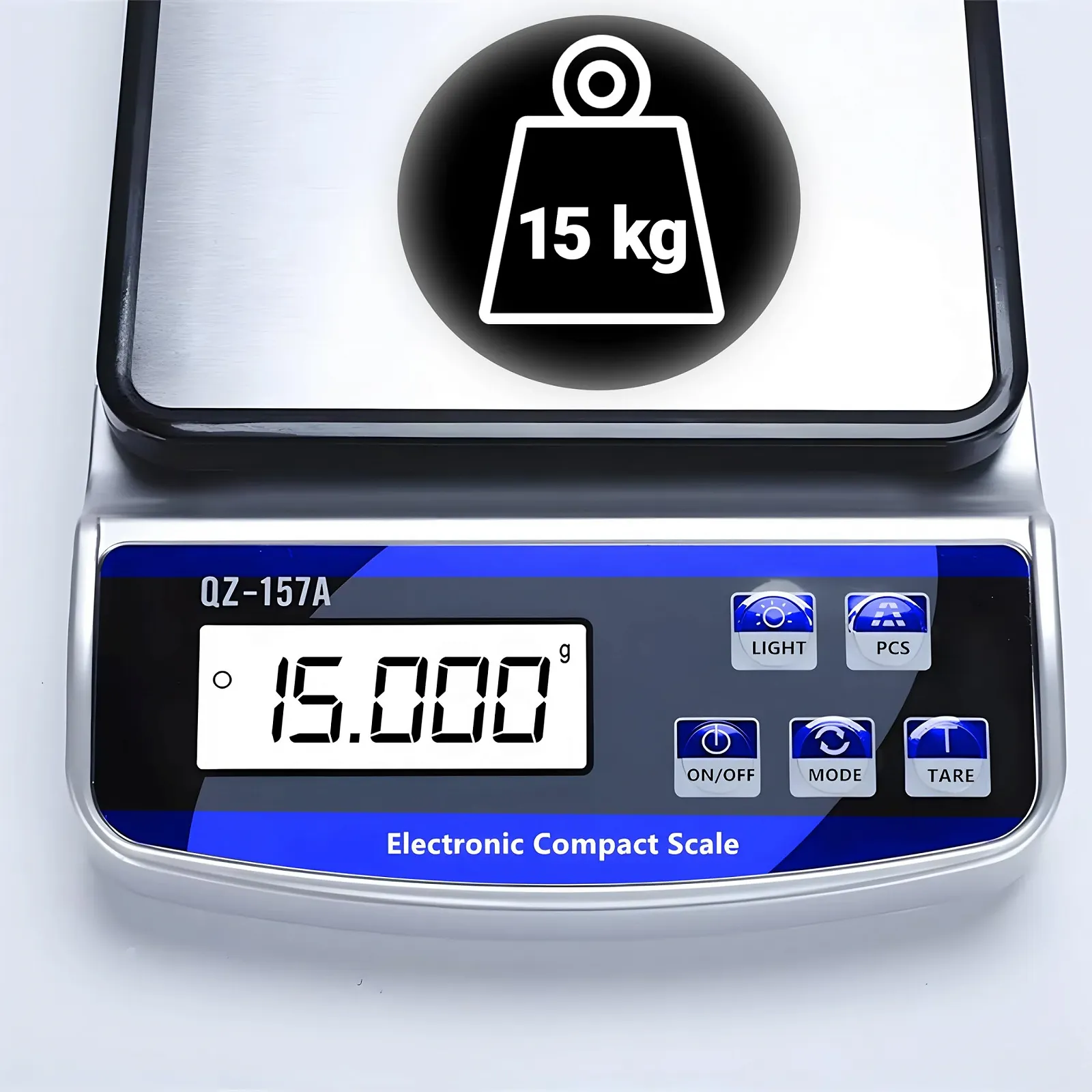 Кухонні ваги Retoo Цифрові 15 kg Нержавіюча сталь LCD, фото №6