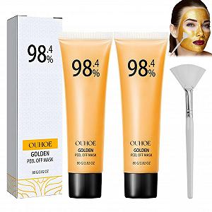 Набор Масок для лица Gold Foil Peel Off, 2 шт. Золотой - Фото 1