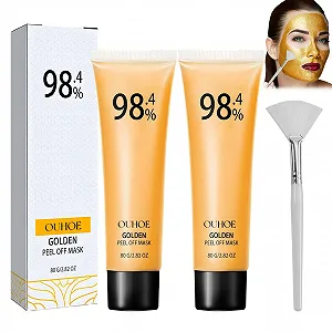 Набір Масок для обличчя Gold Foil Peel Off, 2 шт. Золотий - Фото 1