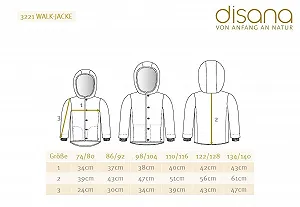 Куртка из валяной шерсти Disana, 100% органическая мериносовая шерсть GOTS, IVN Best | с капюшоном | для младенцев, малышей, детей, унисекс | Сделано в Германии synthetic.ua - Фото 1