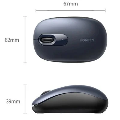 Мышка Ugreen MU105 Wireless Deep Blue (90550), фото №3 Мышка Ugreen MU105 Wireless Deep Blue (90550), фото №3