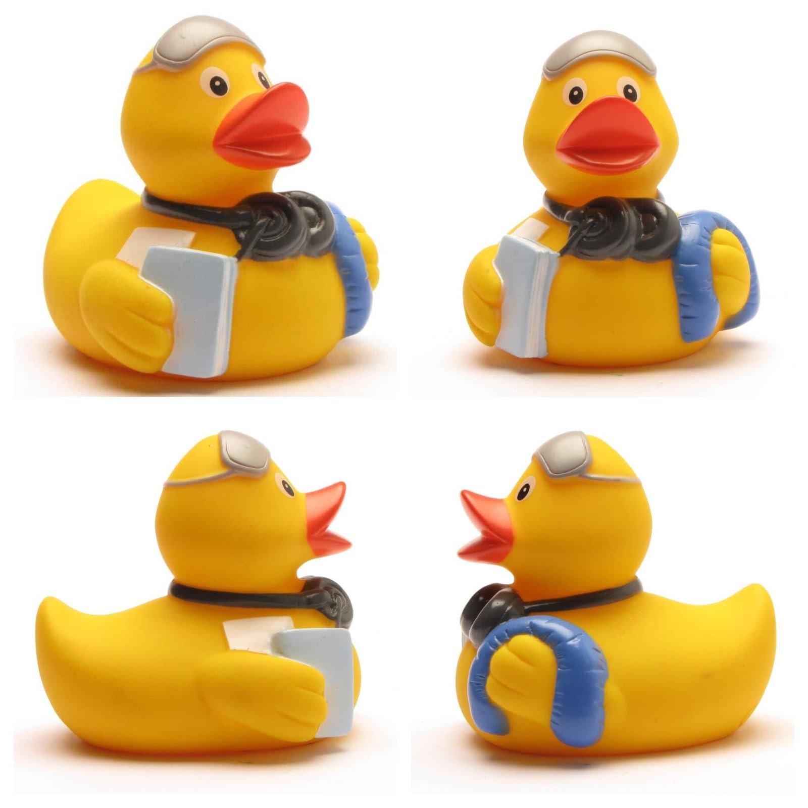 Качка для ванни DUCKSHOP Frequent Flyer, пищача, 7.5 см, в наборі брелок, фото №3