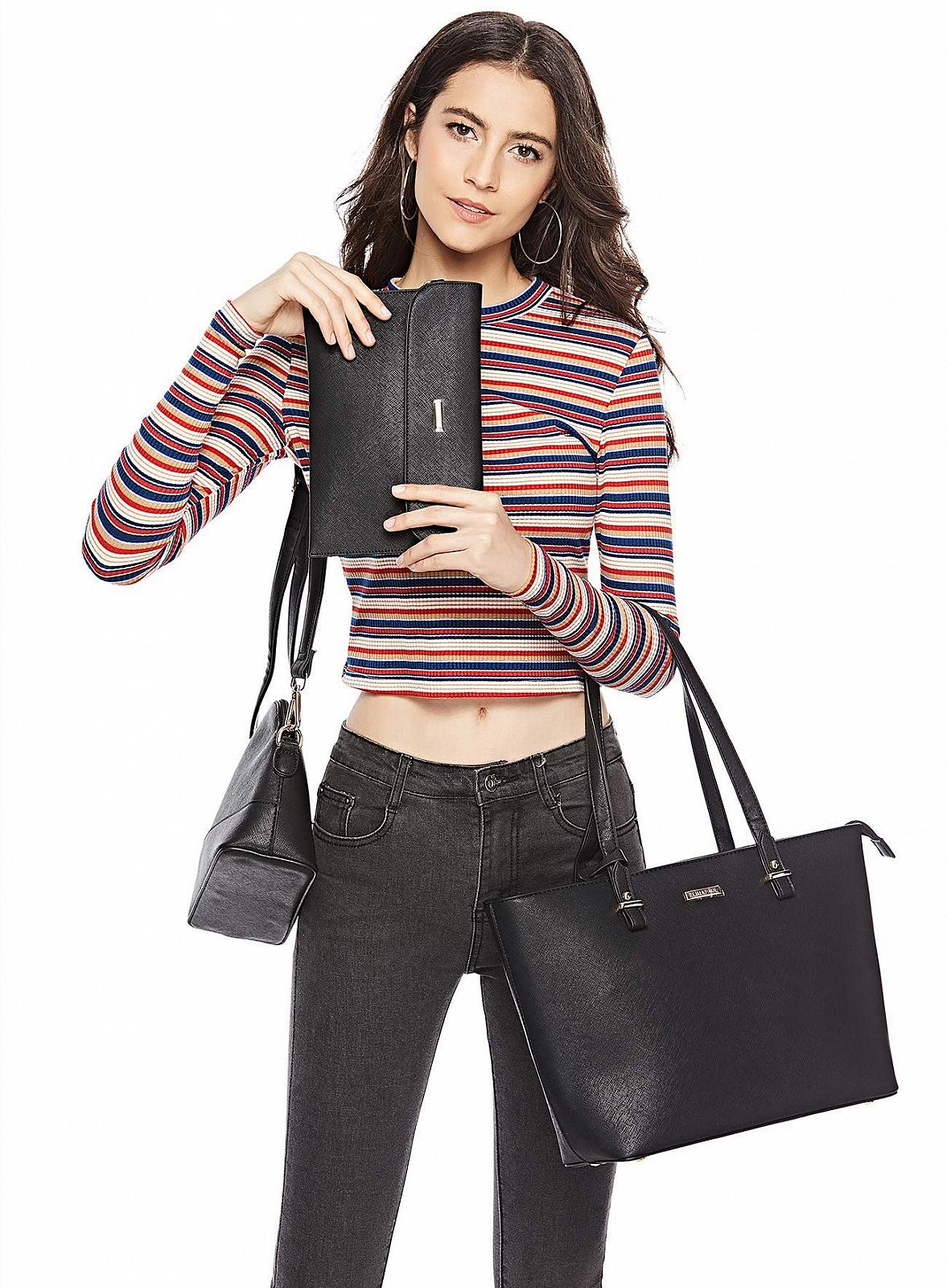 Женская модная сумка из искусственной кожи, набор из 4 предметов, фото №2