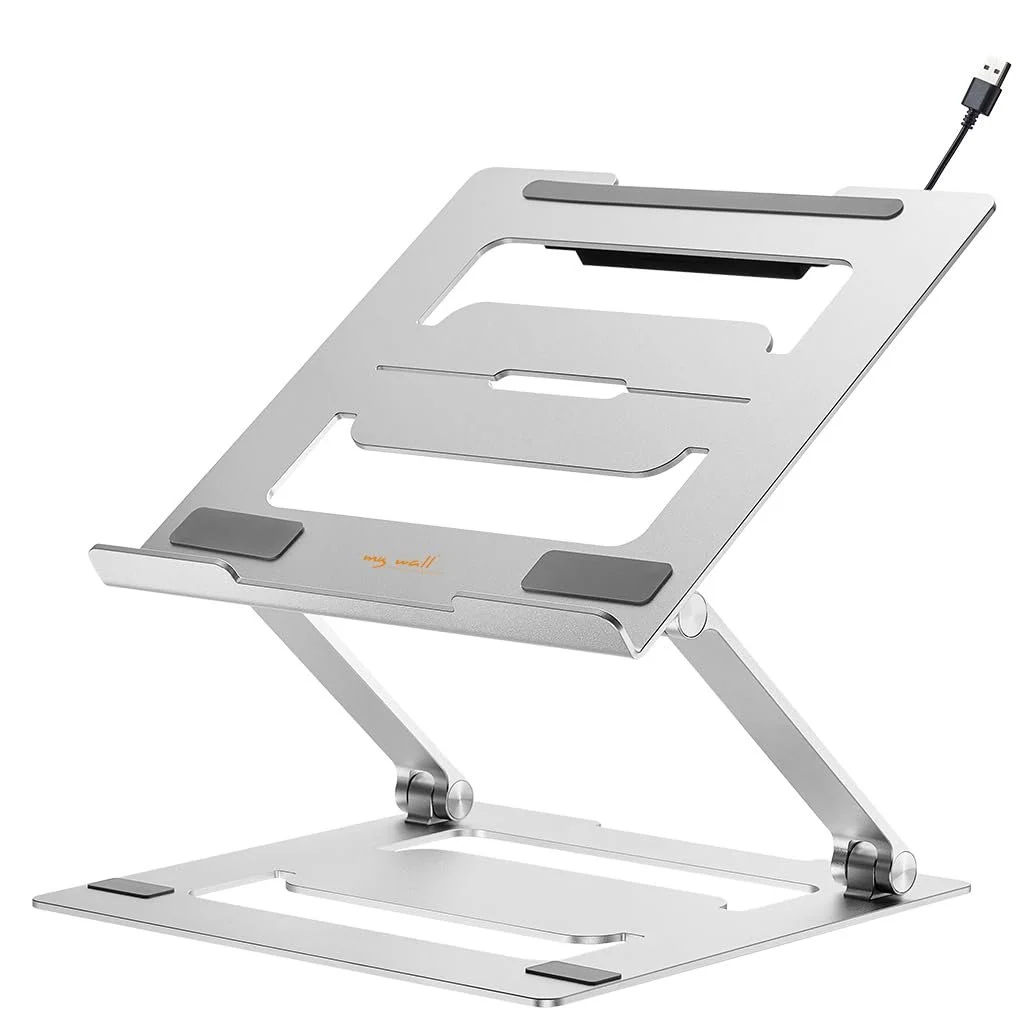 Підставка для ноутбука my wall HT17L, ергономічний тримач для ноутбука, сумісний з ноутбуками та MacBook 11-17 дюймів, вентильований і складаний, фото №1