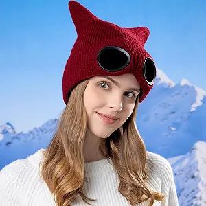 Шапка-бини с очками Унисекс synthetic.ua - Фото 1