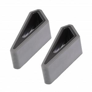 Подставка для ноутбука Gatuida, регулируемая по высоте, силиконовая, портативная, 2 шт., с нескользящей поверхностью и небольшим охладителем, черно-серая