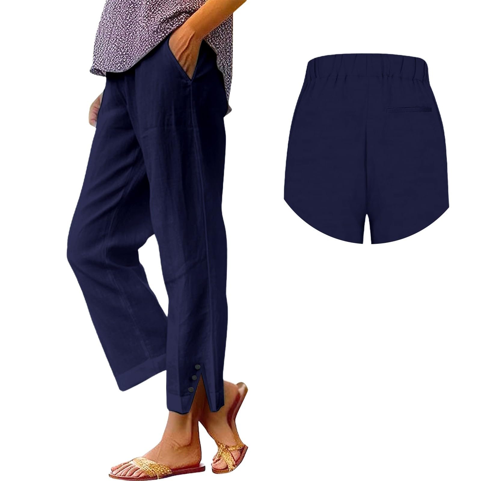 Штани 3/4 Linen для жінок, фото №1 Штани 3/4 Linen для жінок, фото №1