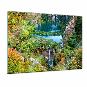 Картина на склі WandFXPro Plitvicer Lakes II 80 x 60 см - Фото 1