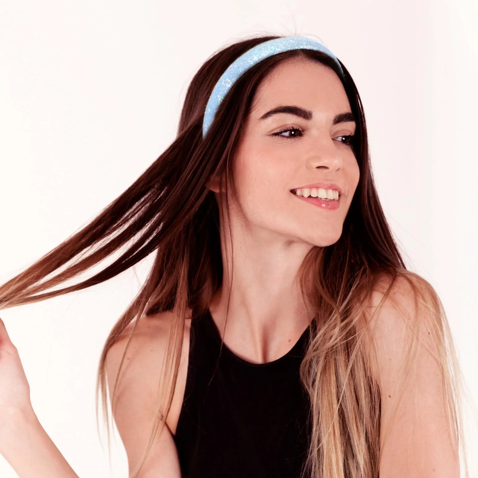 Набір із 3 дитячих обручів для волосся з блискітками, фото №5 Набір із 3 дитячих обручів для волосся з блискітками, фото №5