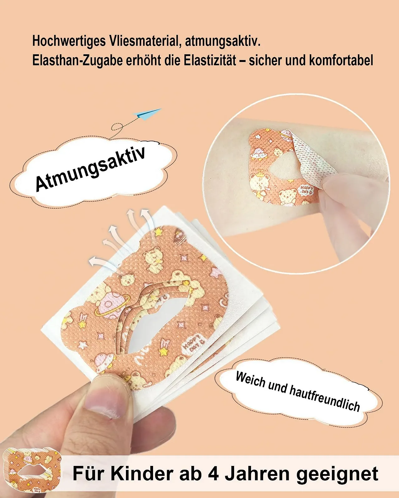 Пластырь для рта для детей для сна, избегание аденоидного лица, преодоление дыхания ртом., фото №3 Пластырь для рта для детей для сна, избегание аденоидного лица, преодоление дыхания ртом., фото №3