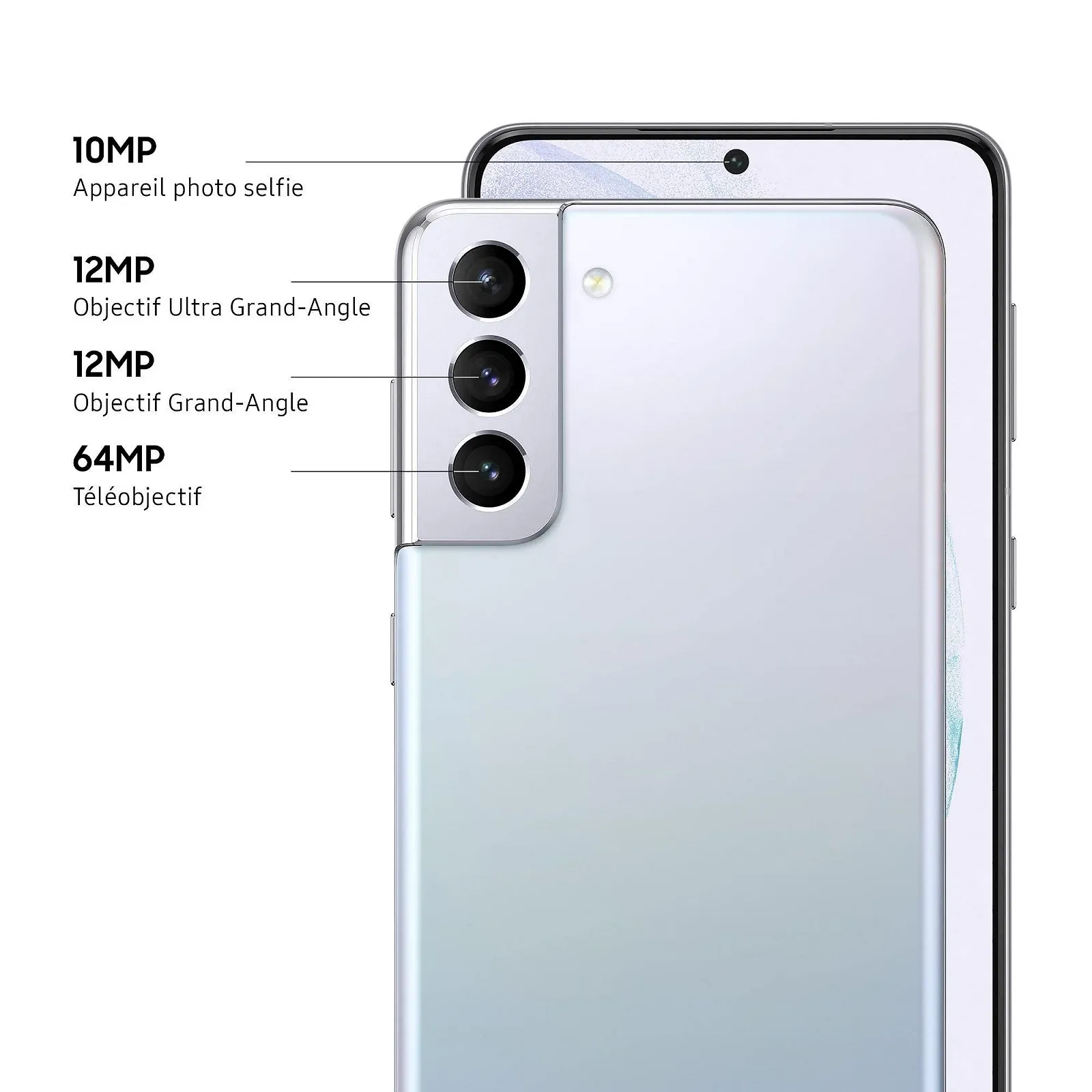 Смартфон Samsung Galaxy S21+ 5G 128GB, 8GB RAM, Dual SIM, Silver, фото №3