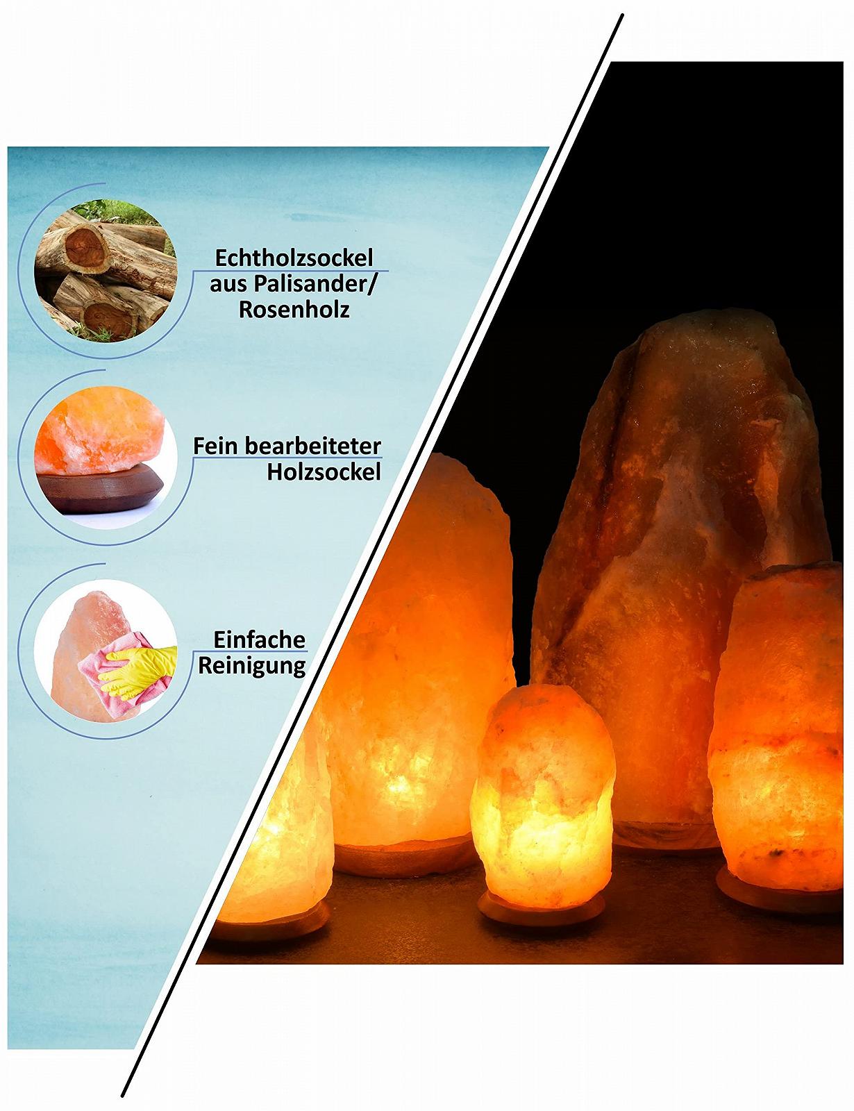 Соляна лампа SalNatural Pink Crystal Натуральна форма E14 Рожевий, фото №4