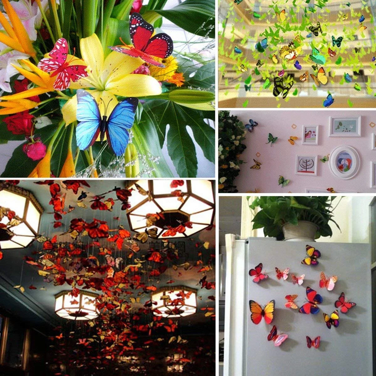 Набір наклейок iwobi 3D Метелики 72 шт., фото №7