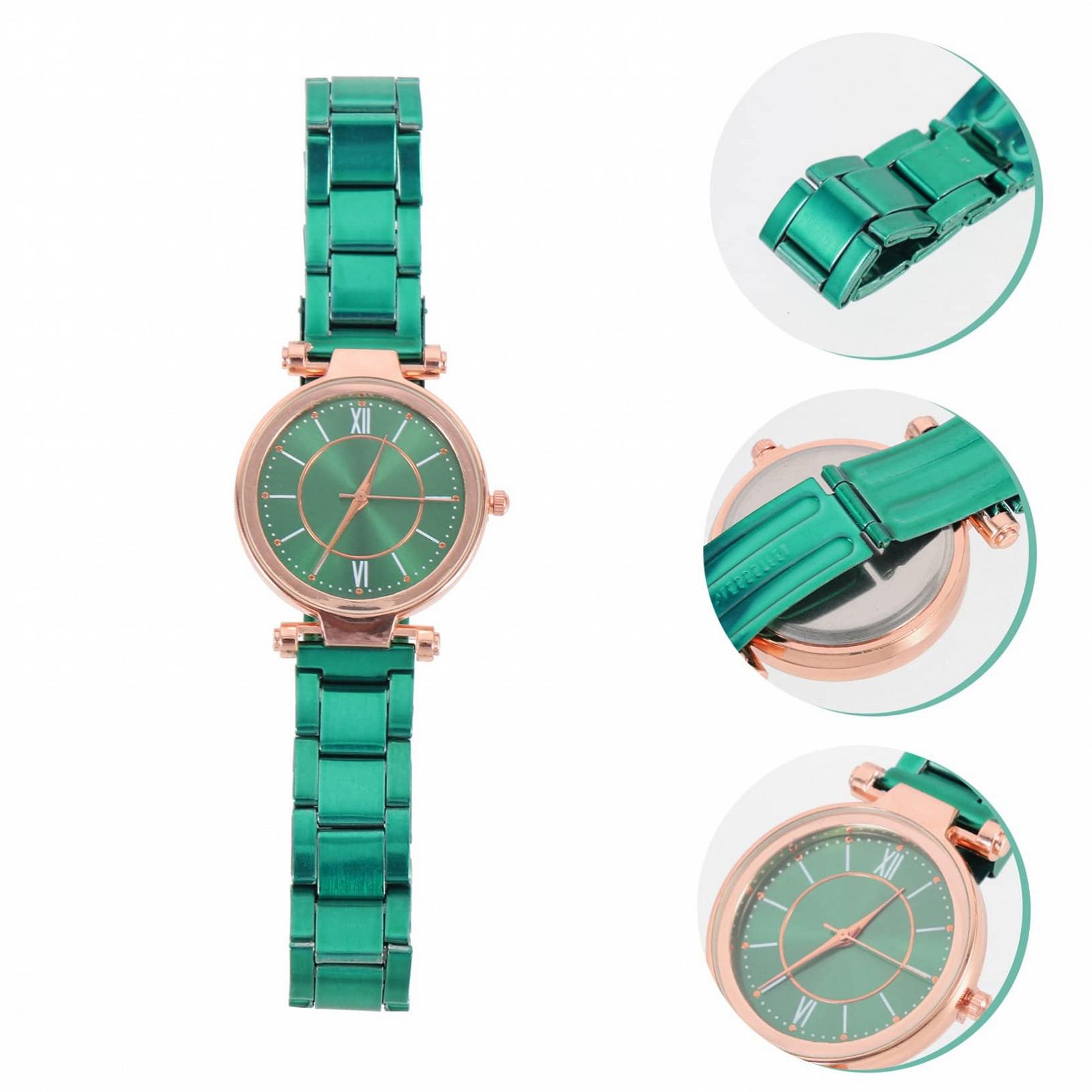 Годинник жіночий LIFKOME Кварцовий Зелений Ремінець, фото №8