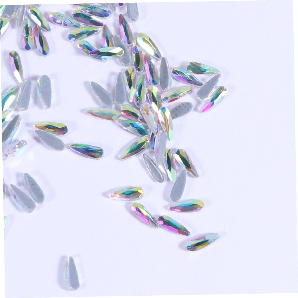 MAGICLULU 144 шт, кристали для гелевих нігтів, плоскі стрази 3D, фото №9