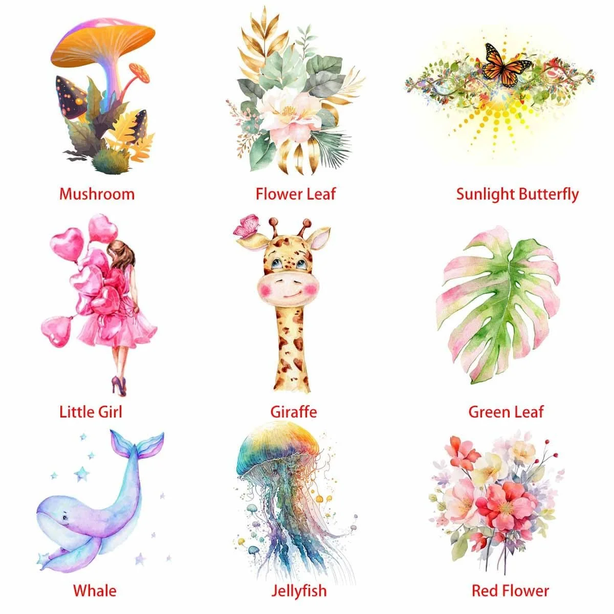 Наклейки на стіну Jellyfish Маленькі Знімні, фото №5