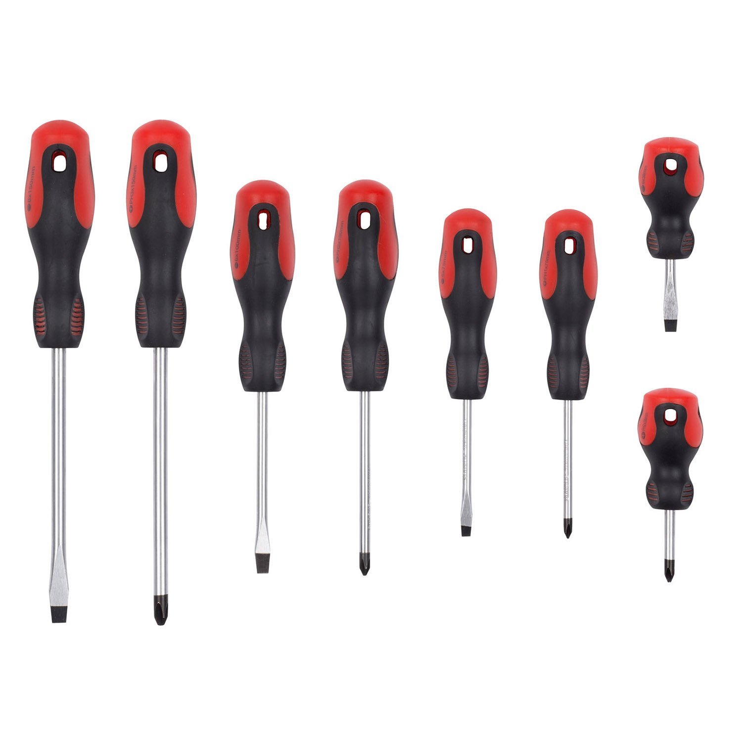 Набор отверток Precision 18 Piece Magnetic с карбюраторными отвертками Slotted/Cross/Pozidrive/Torx в ассортименте на настенном креплении, фото №7