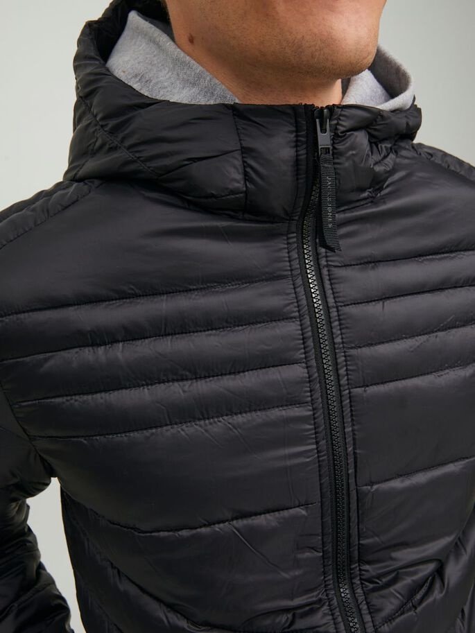 Куртка Jack&Jones HERO PUFFER HOOD NOOS 12211785 Черный S, фото №3