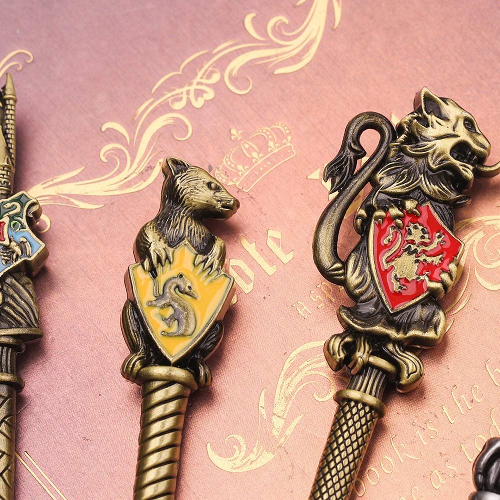 Набор кистей для макияжа Harry Potter с мешочком, для тональной основы, подводки, растушевки, теней для век, карандаша для лица, губ, пудры, мягкие кисти (золотой), фото №6