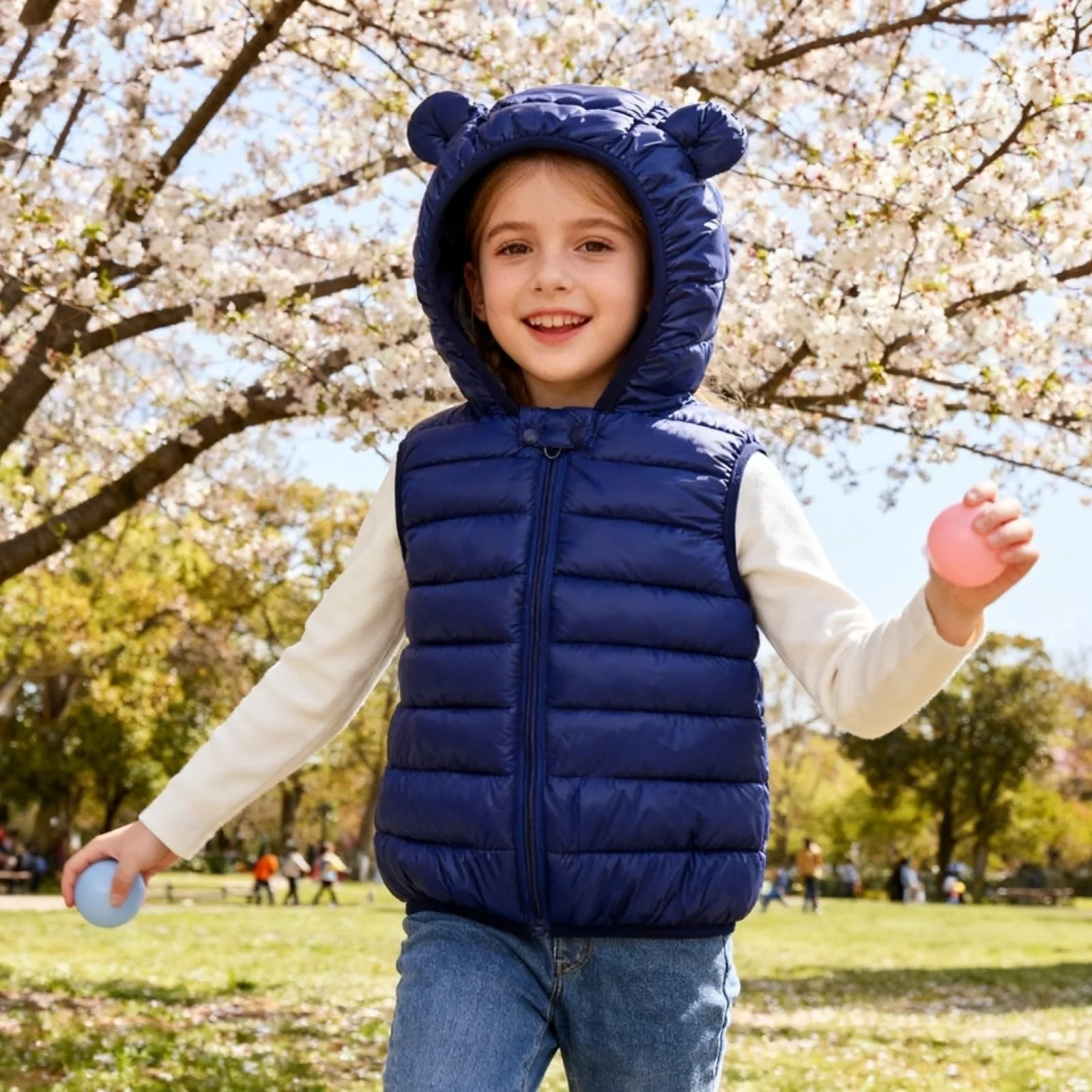 Детская зимняя безрукавка JiAmy и мальчиков, фото №4 Детская зимняя безрукавка JiAmy и мальчиков, фото №4