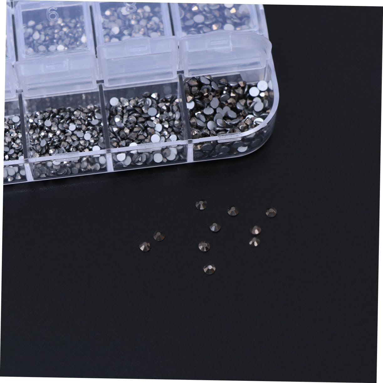 Набір для манікюру STOBOK 3360 шт стрази для нігтів, бісер, кристали, фото №2