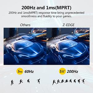 Монітор Z-Edge UG30 Ігровий 30-дюймовий 200Hz 1ms MPRT 21:9 2560 x 1080 R1500 Чорний synthetic.ua - Фото 1