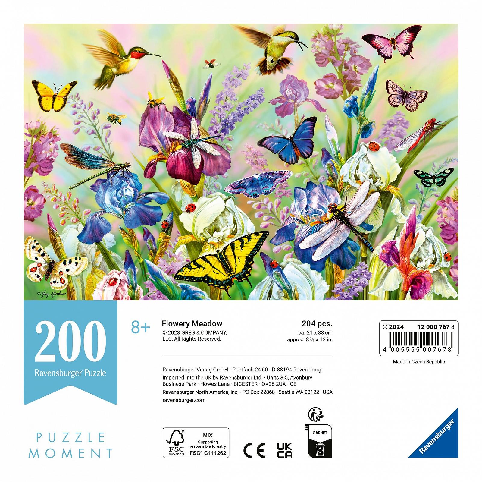 Пазл Ravensburger Flowery Meadow 12000767 200 деталей от 8 лет Small Puzzle, фото №3