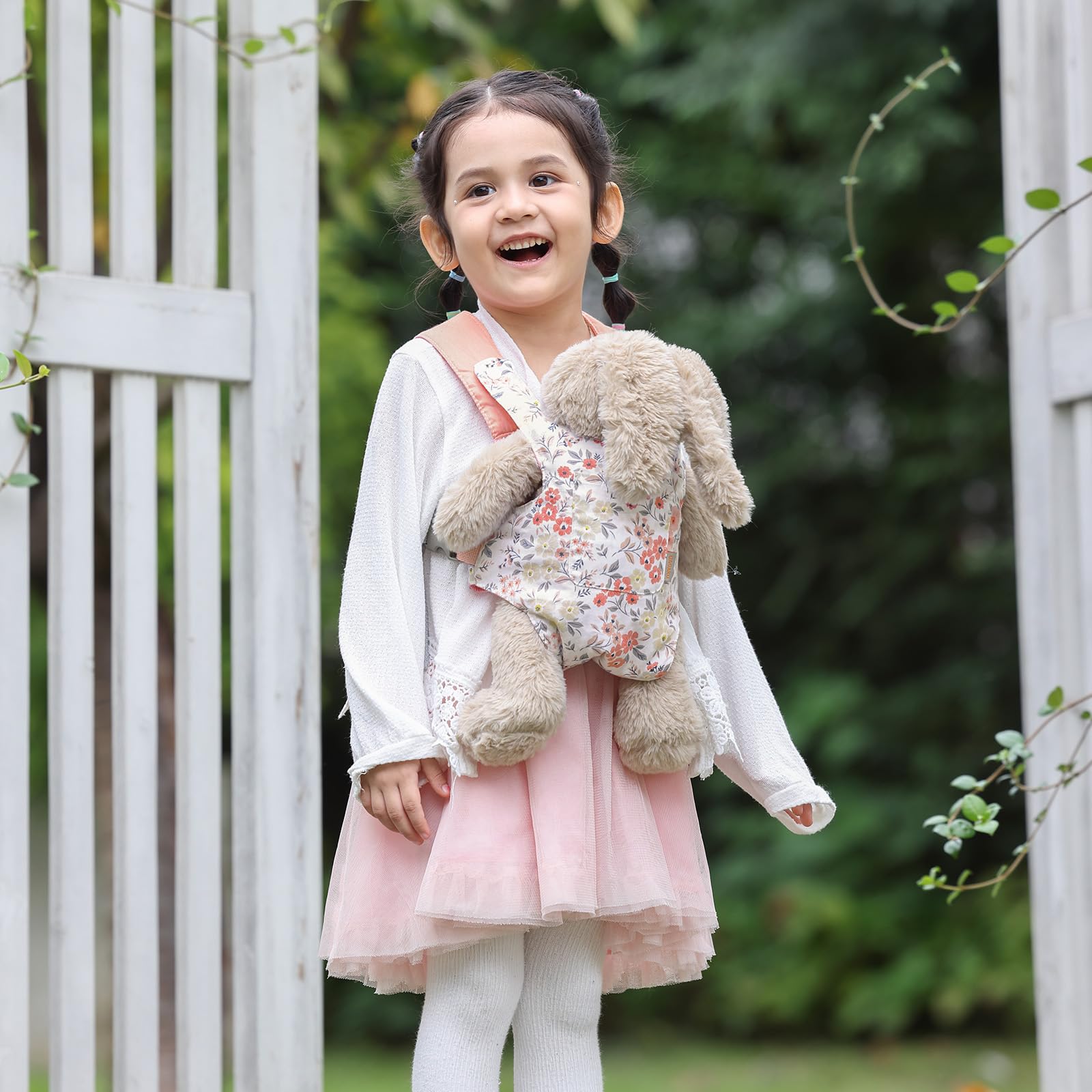 Слинг для куклы GAGAKU 100% хлопок Розовые восковые цветы, фото №3