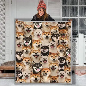 Покривало Sherpa RKZM Shiba Inu Тварина 150 x 200 см - Фото 1