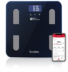 Розумні ваги Terraillon Fit Coach 15115 / Wi-Fi / До 180 кг / Чорний - Фото 1