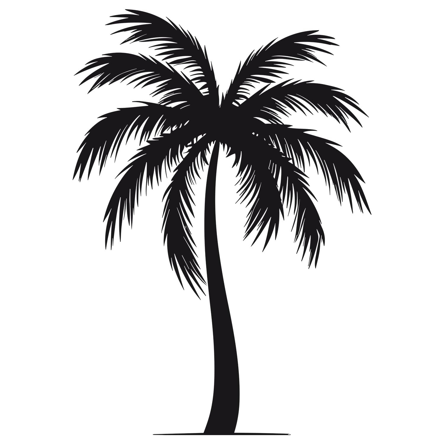 Наклейка на стіну GRAZDesign Тропічна пальма чорна 43 x 30 см, фото №2