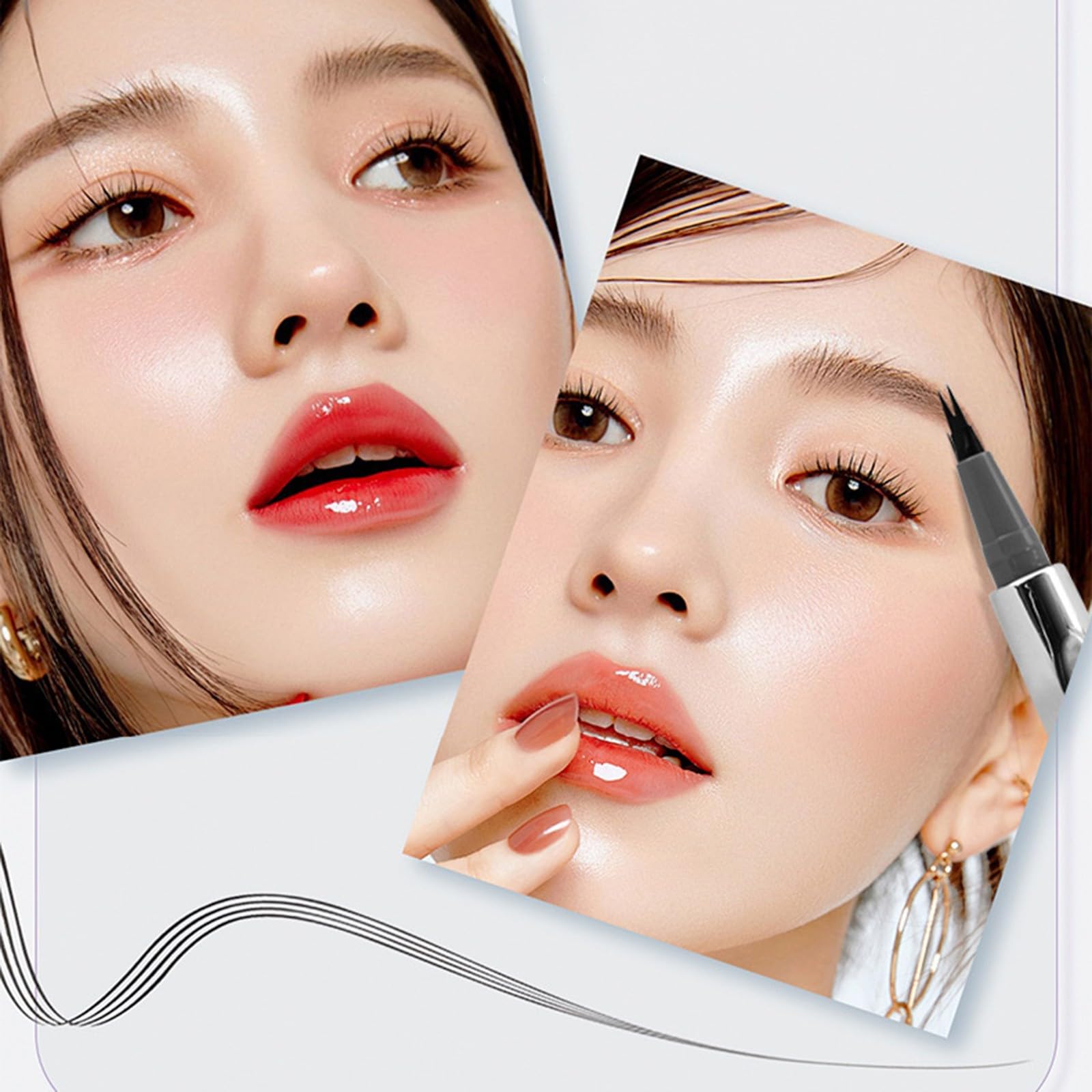 Брови Помада Безбарвний Набір Олівець для Бровей (B, Один Розмір), фото №3