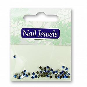 Стразы Квадратные EigenArt Акриловые Сапфирово-синие, 2 мм - Фото 1