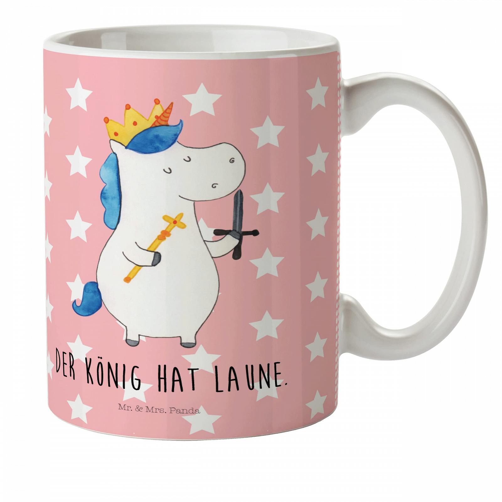 Дитяча Кружка Unicorn King with Sword від Mr. & Mrs. Panda, Пластикова, Різнокольорова, фото №1