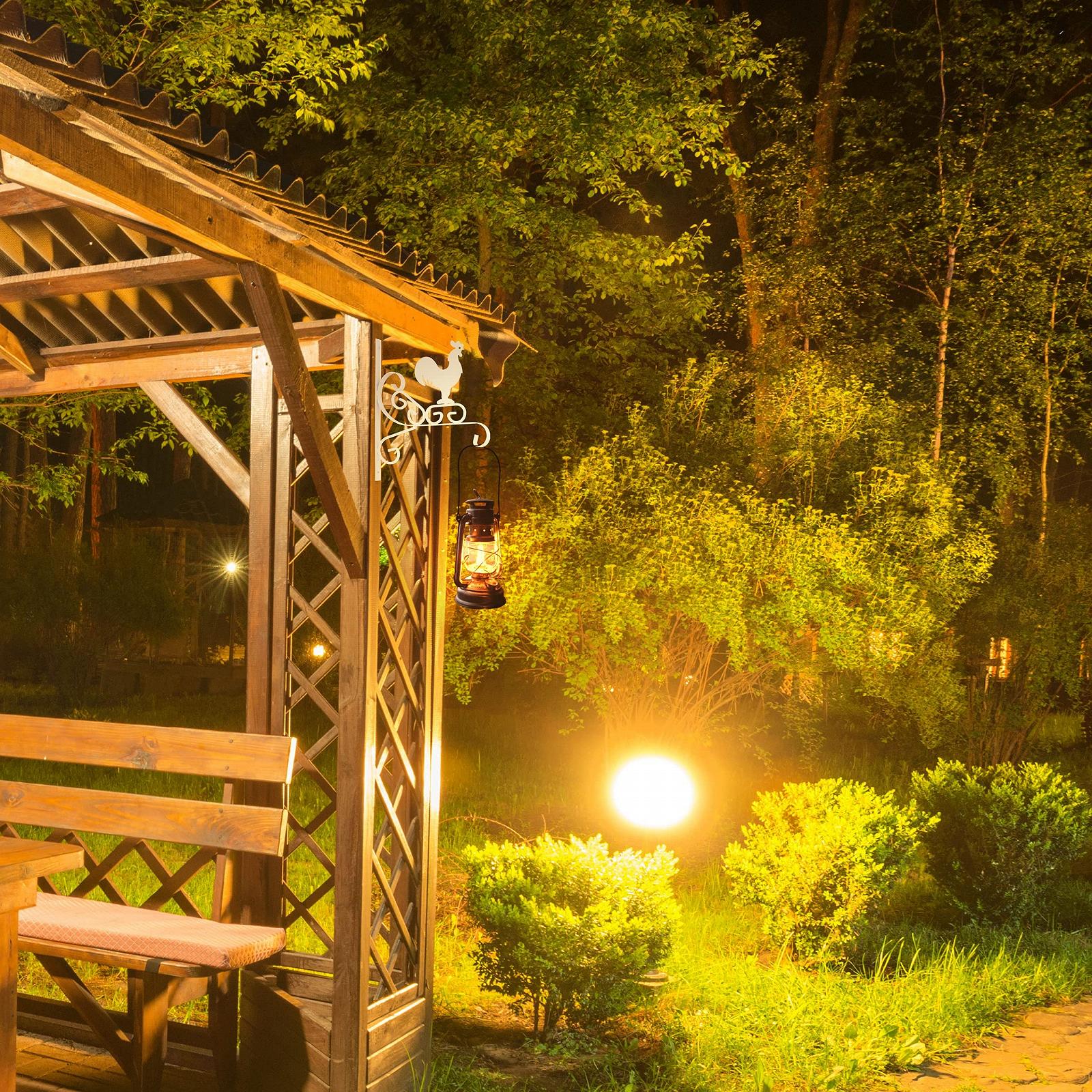 Кронштейн для підвісного кошика Relaxdays Rooster Настінний Залізний 30 x 25.5 x 2 см Білий, фото №5