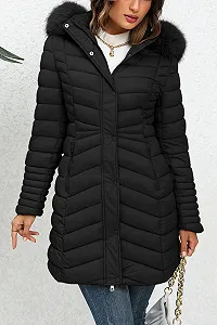 Пуховик Giolshon Женский Зимний Теплый стеганый Легкий Длинный Капюшон Мягкое synthetic.ua - Фото 1