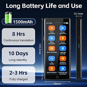 Перекладач OFFCUP A50 Голосовий, 139 мов Двосторонній з голосовим виводом synthetic.ua - Фото 1