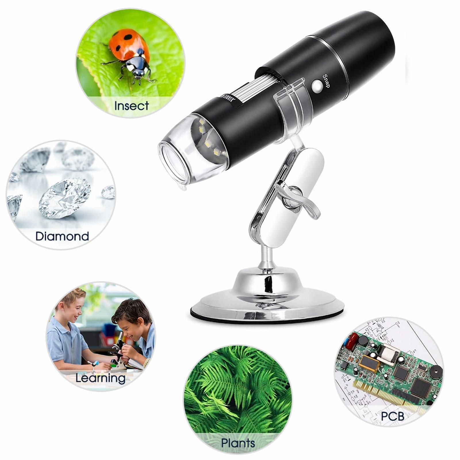Цифровой микроскоп WiFi USB Industrial Microscope Camera Portable 1000x, фото №7