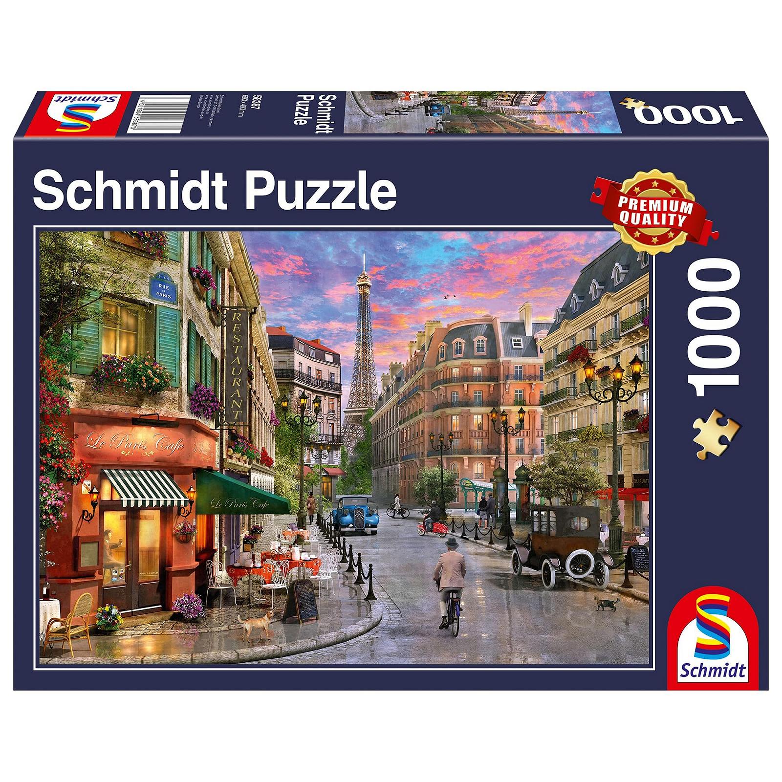 Пазл Schmidt Spiele 58387 Street to Eiffel Tower 1000 деталей Разноцветный, фото №1