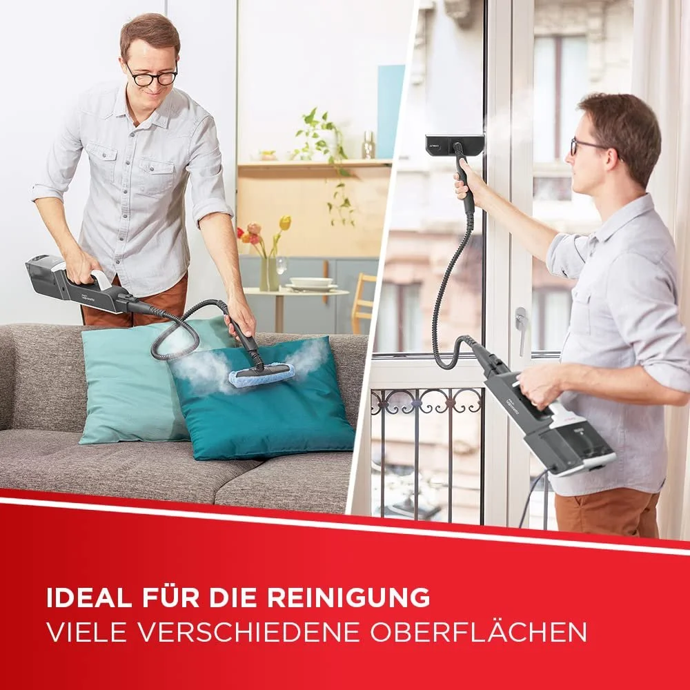 Парова швабра Polti Vaporetto SV650_Style 2000 Вт 19 аксесуарів Червона, фото №7