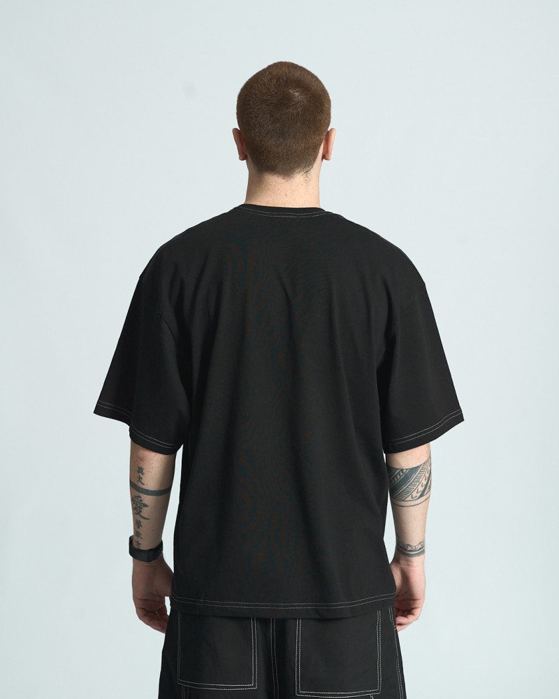 Футболка оверсайз Ogonpushka Tribal чорна, фото №4