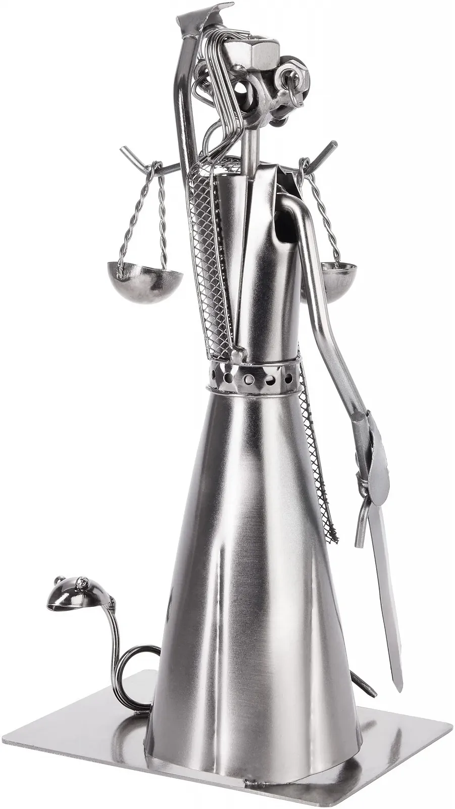 Металлическая фигурка BRUBAKER Screw Man Justitia со змеей и весами, фото №8