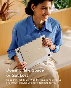 Підставка для ноутбука MOFT, складна підставка для ноутбука з 2 регульованими кутами, покращує поставу, сумісна з MacBook Air, MacBook Pro 11 - 16 дюймів, самоклеюча, бежевий synthetic.ua - Фото 1