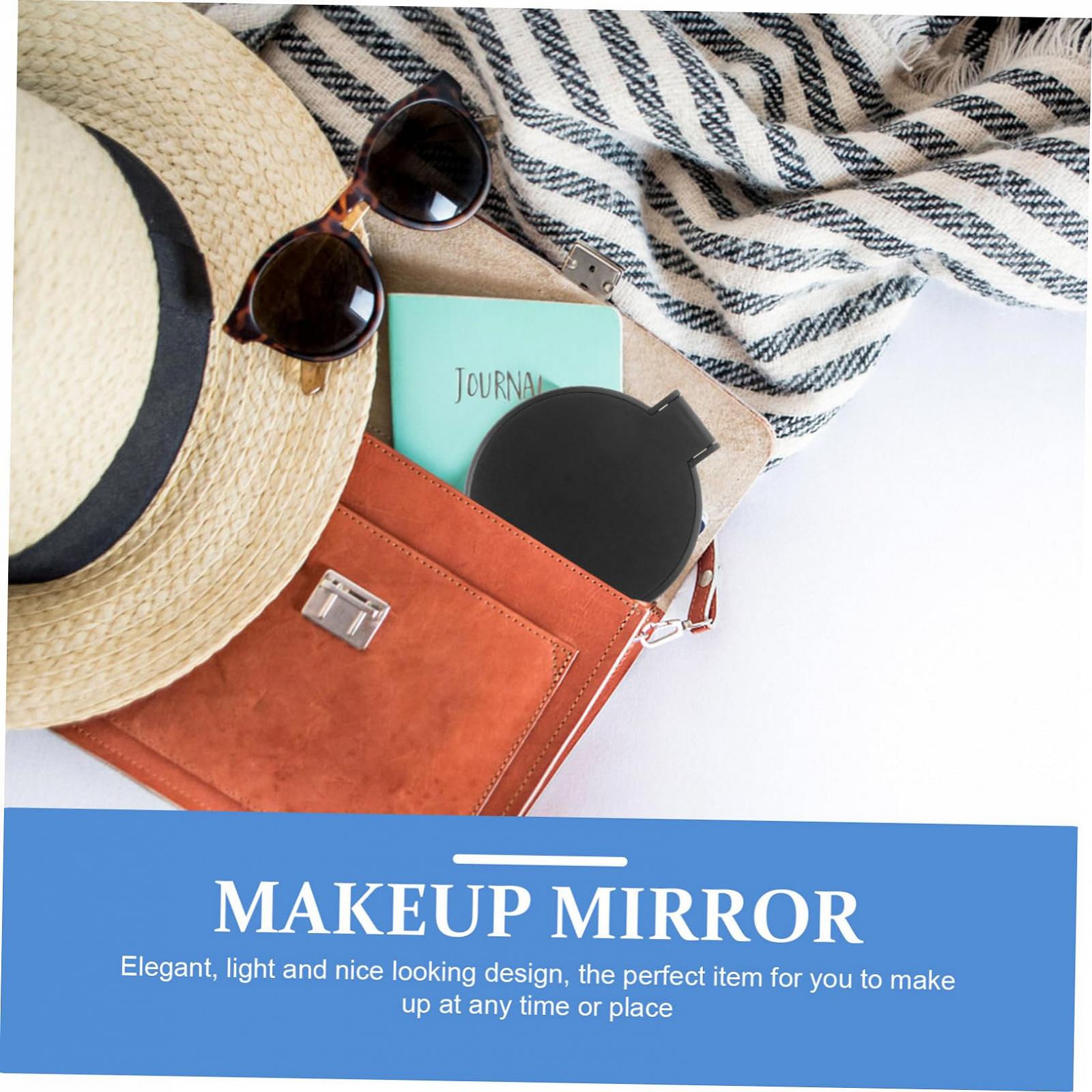 Зеркало Angoily 16St одностороннее для макияжа ручное маленькое складное для девочек для путешествий, фото №3