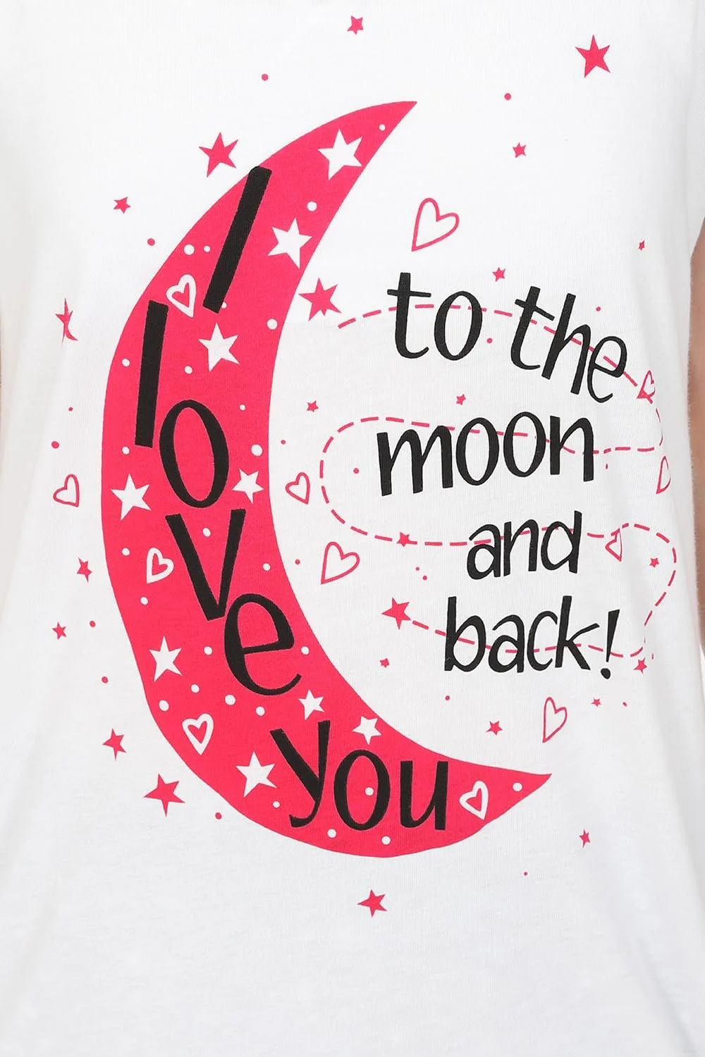 Короткая пижама для девочек I Love You To The Moon Back, фото №4 Короткая пижама для девочек I Love You To The Moon Back, фото №4