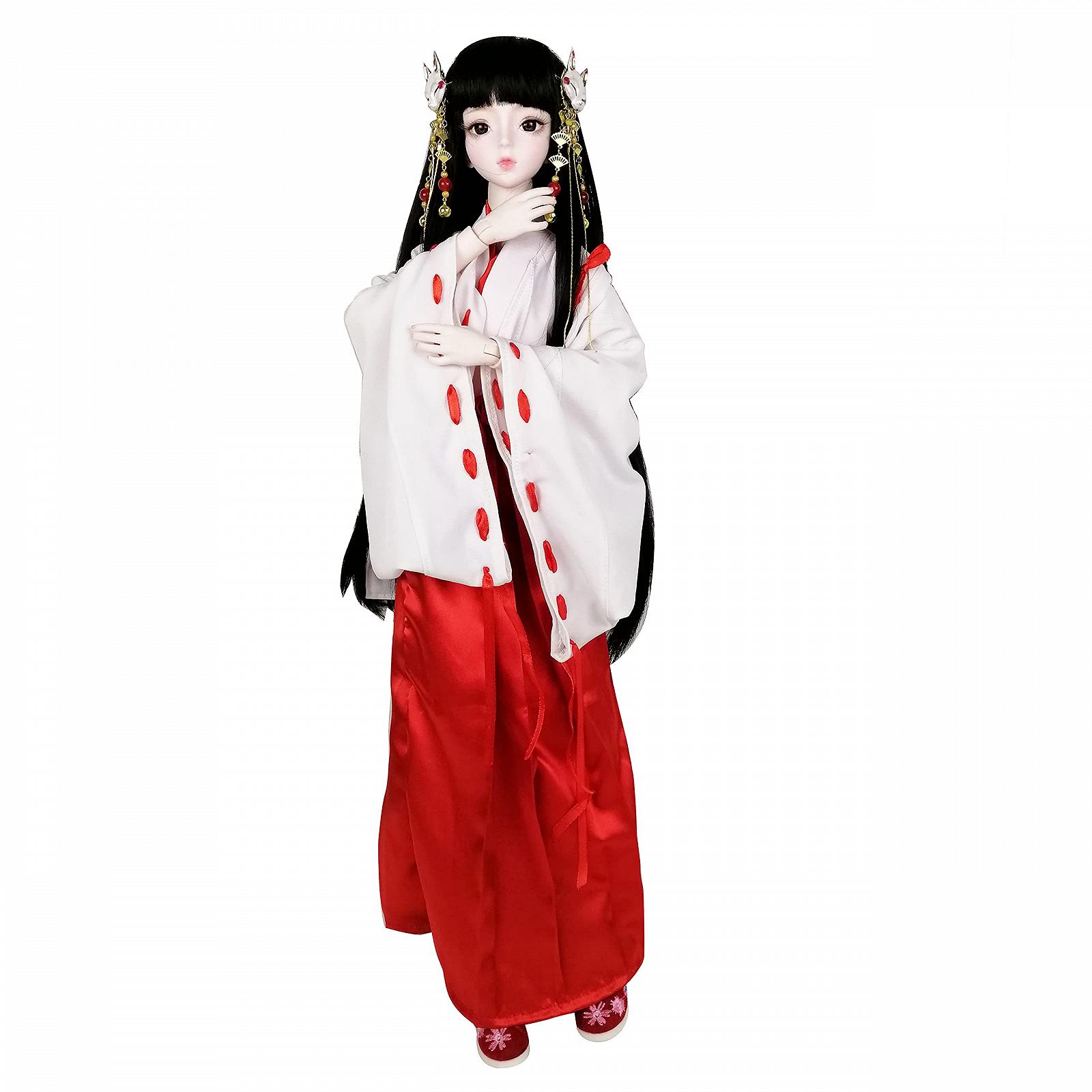 Кукла EVA BJD Japanese Witches Girl 1/3 62 см Кимоно, фото №4
